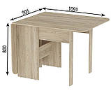 Стіл-тумба розкладний 180 см Стіл тумба Стіл для кухні Стіл для вітальні, фото 4