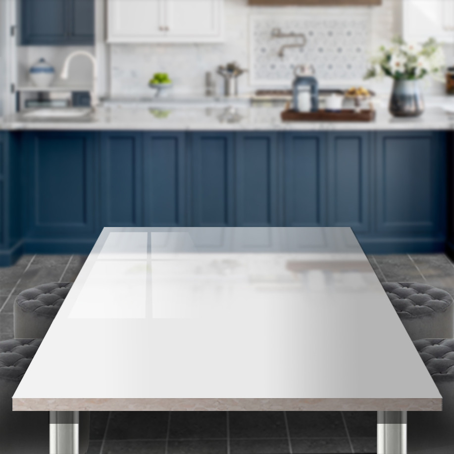 Вінілова наклейка на стіл Білого кольору подвійна плівка, що самоклеїться, 60 х 100 см