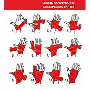 Бинти боксерські Hardtouch по 2.7 метри бавовна HT-CT-2.7, фото 3