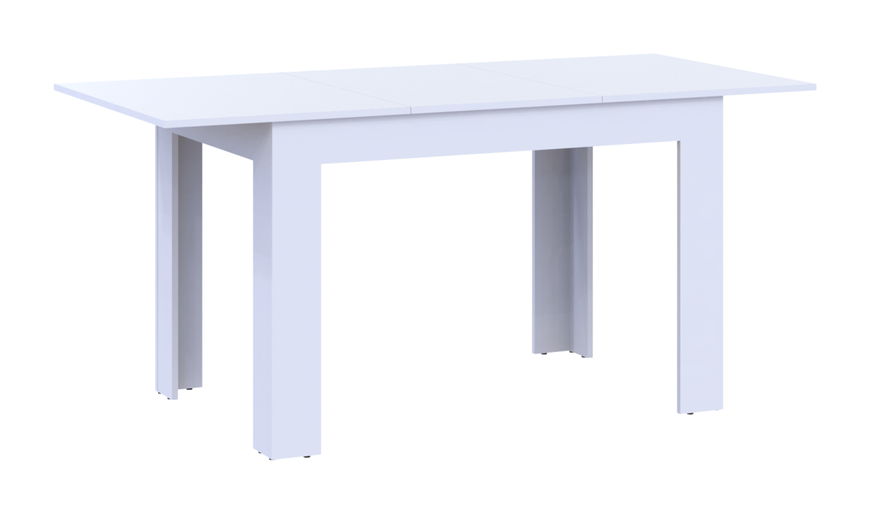 Кухонный стол раскладной Флинт белый 120 (170) см х 80 см х 78 см обеденный. Столы трансформеры - фото 3 - id-p2192220393