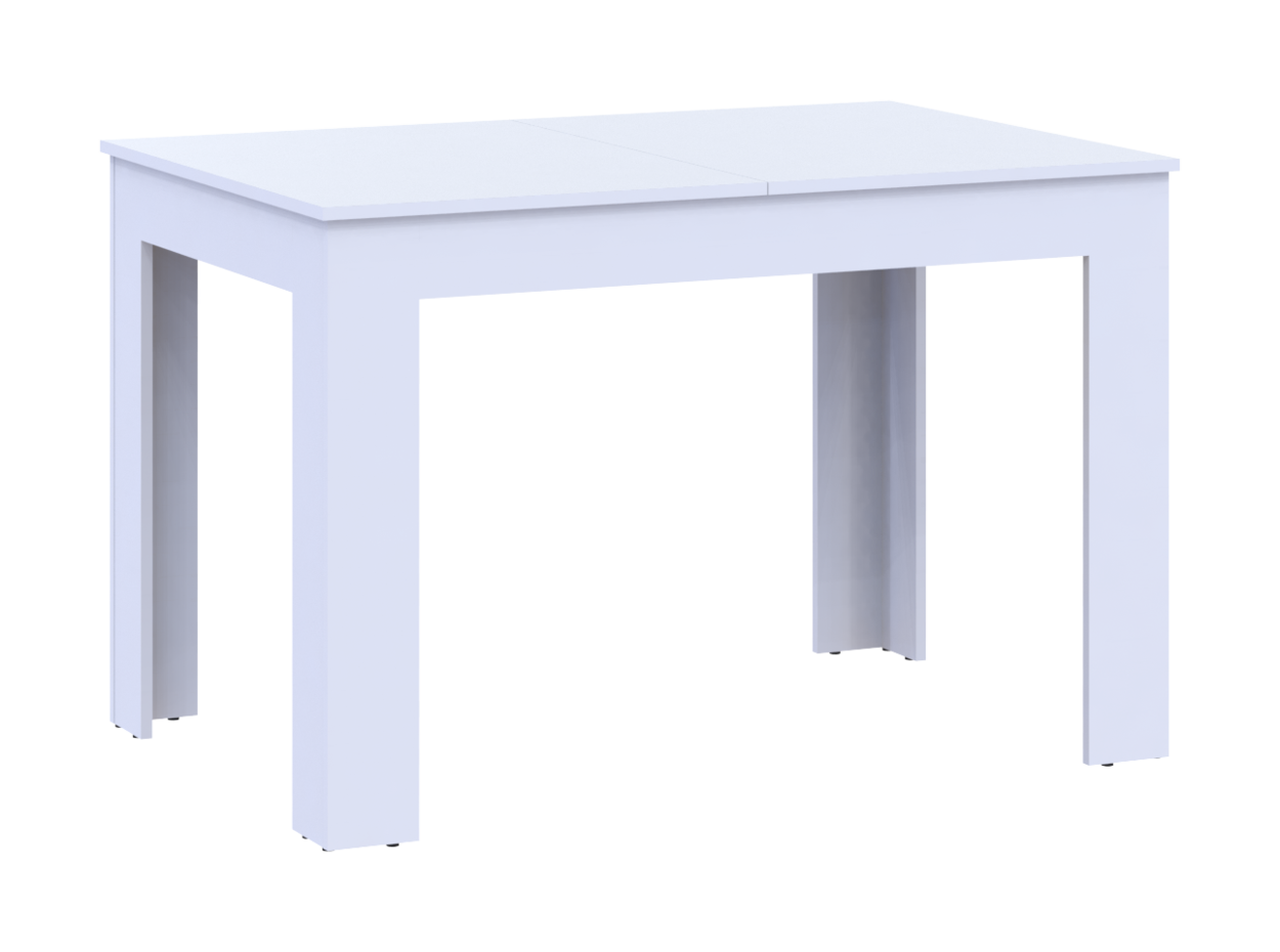 Кухонный стол раскладной Флинт белый 120 (170) см х 80 см х 78 см обеденный. Столы трансформеры - фото 4 - id-p2192220393