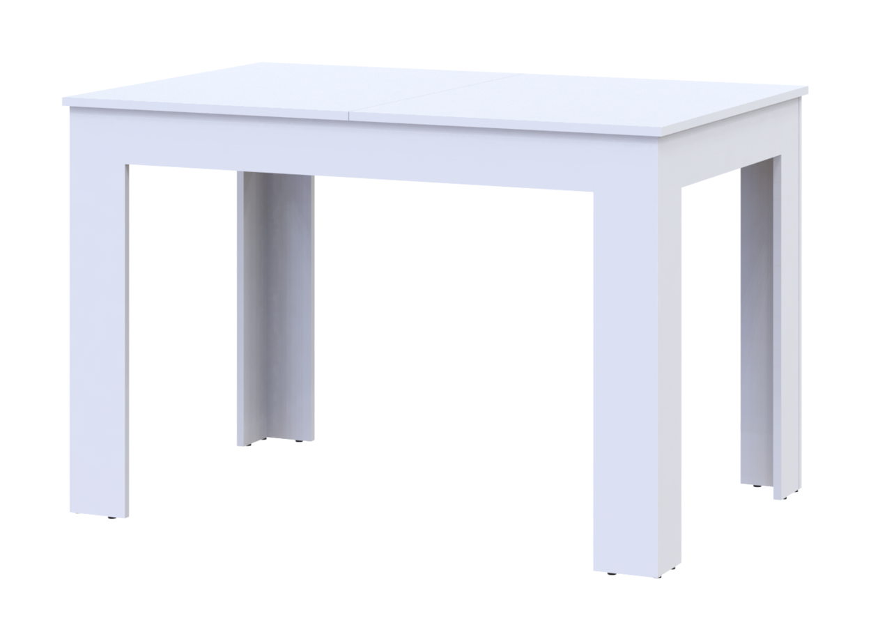 Кухонный стол раскладной Флинт белый 120 (170) см х 80 см х 78 см обеденный. Столы трансформеры - фото 5 - id-p2192220393