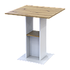 Столовий стіл Doros Коуд Білий/Дуб Артізан 70х70х74 (41510131)