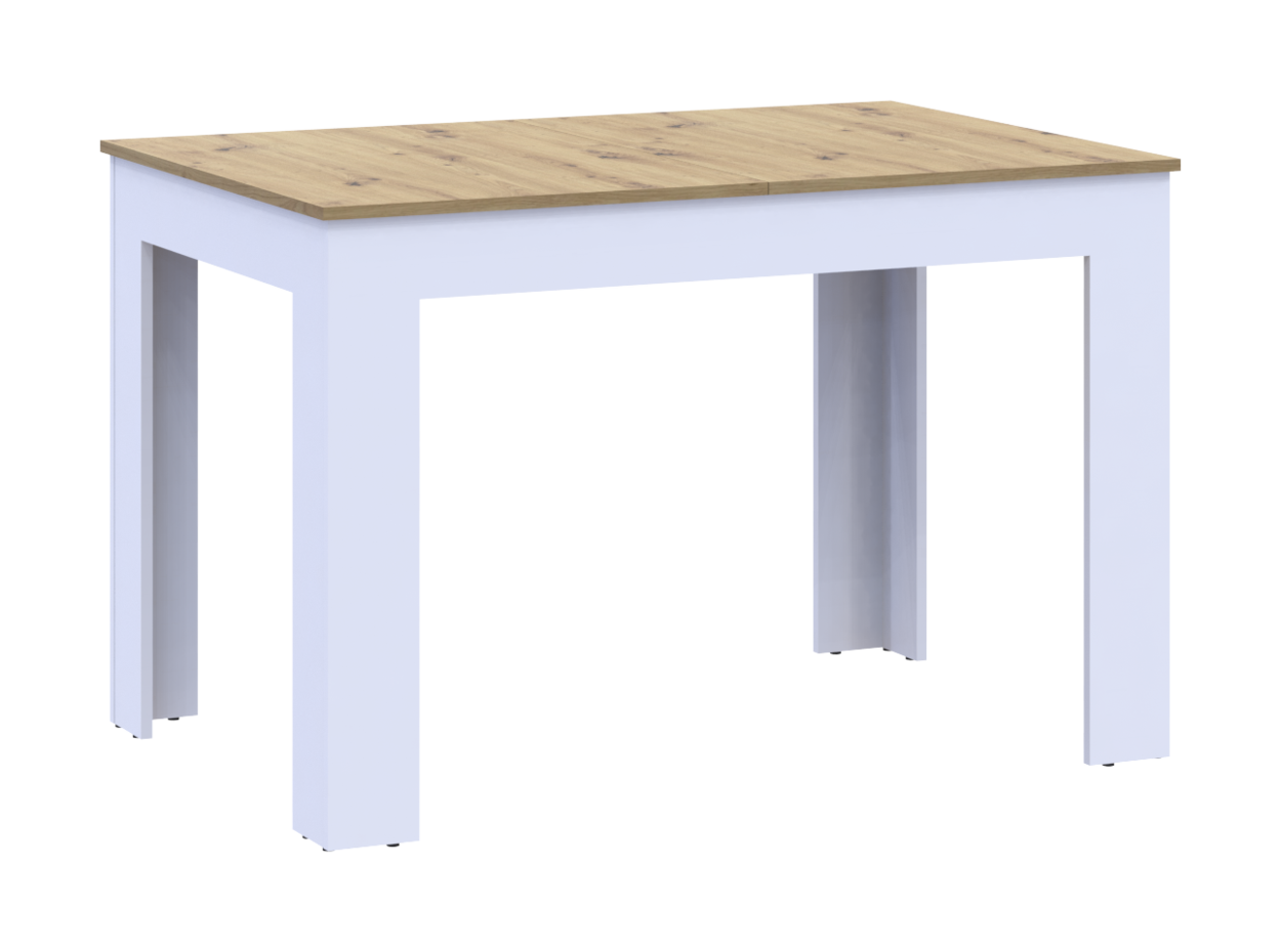 Кухонный стол раскладной Флинт дуб артизан белый 120 (170) см х 80 см х 78 см обеденный. Столы трансформеры - фото 8 - id-p2192220396