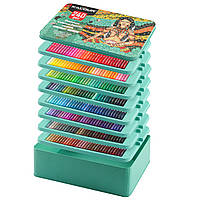 Преміумнабір кольорових оливних олівців KALOUR 240 кольорів у металевій коробці