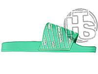 Женские шлепанцы Balenciaga Slides Small Logo Mint Green ALL08527