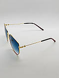Сонцезахисні окуляри жіночі 18038 блакитні, фото 2