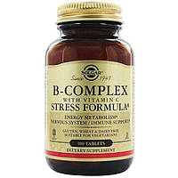 В комплекс Solgar B-Complex with Vitamin C Stress Formula 100 Tabs