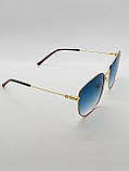 Сонцезахисні окуляри жіночі 18038 блакитні, фото 3