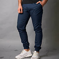 Спортивные штаны мужские карго Intruder синие / Эластичные брюки с карманами / Осенние штаны для мужчин