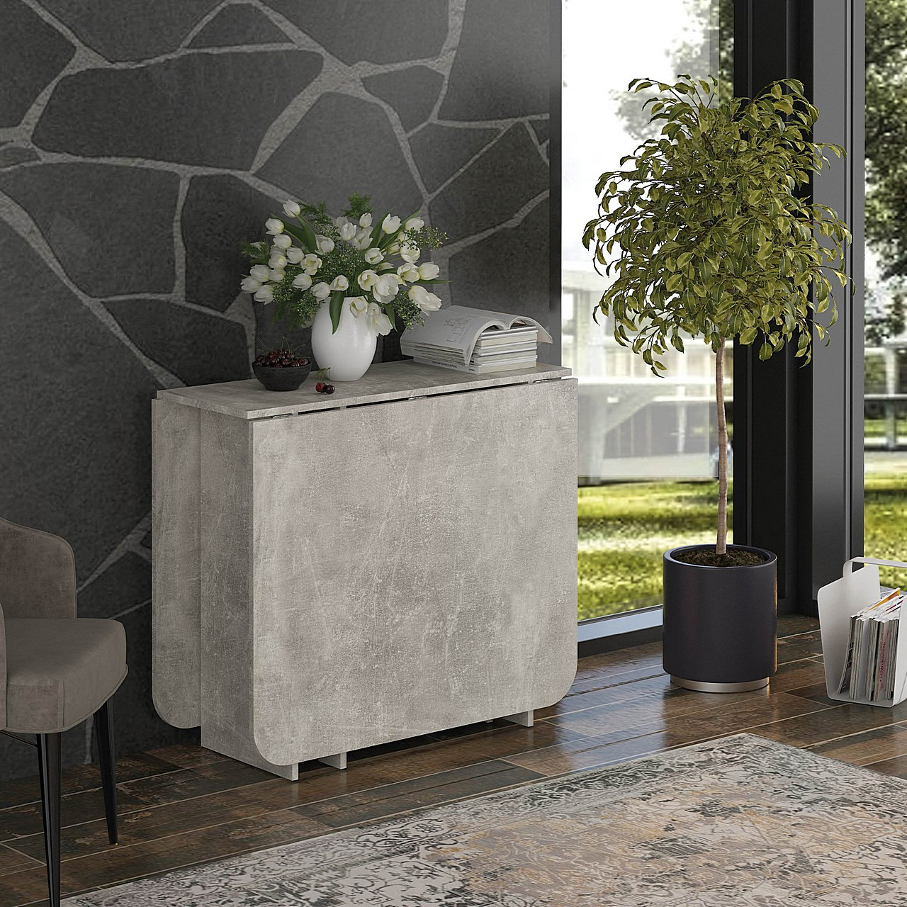 Стіл-тумба розкладний 180 см Стіл тумба Стіл для кухні Стіл для вітальні, фото 1