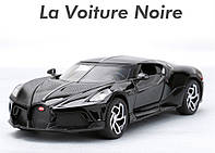 Модель автомобиля Bugatti La Voiture Noire. Металлическая инерционная машинка Бугатти 1:32 от G