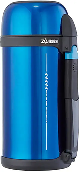 Термос туристичний для гарячих і холодних напоїв ZOJIRUSHI SF-CС15AН 1.5l (складна ручка+ремінець) Синій