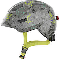 Велосипедный детский шлем Abus SMILEY 3.0 LED S 45-50 Grey Space
