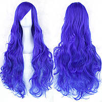 Длинные парики RESTEQ - 80см, синие волнистые волосы, Мальвина, косплей, аниме от G