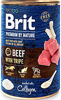 Brit Premium by Nature Beef & Tripe Влажный корм с говядиной и рубцом для собак 400 г