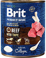 Brit Premium by Nature Beef & Tripe Влажный корм с говядиной и рубцом для собак 800 г