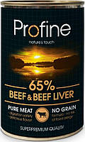 Profine Beef & Beef Liver Влажный корм с говядиной и говяжьей печенью для собак 400 г