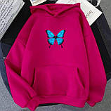Жіноче худі з принтом метелика, фото 5