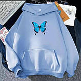 Жіноче худі з принтом метелика, фото 9