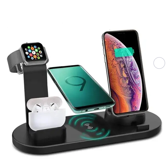 Бездротова зарядна станція 3in1 Wireless charger 10 вт.
