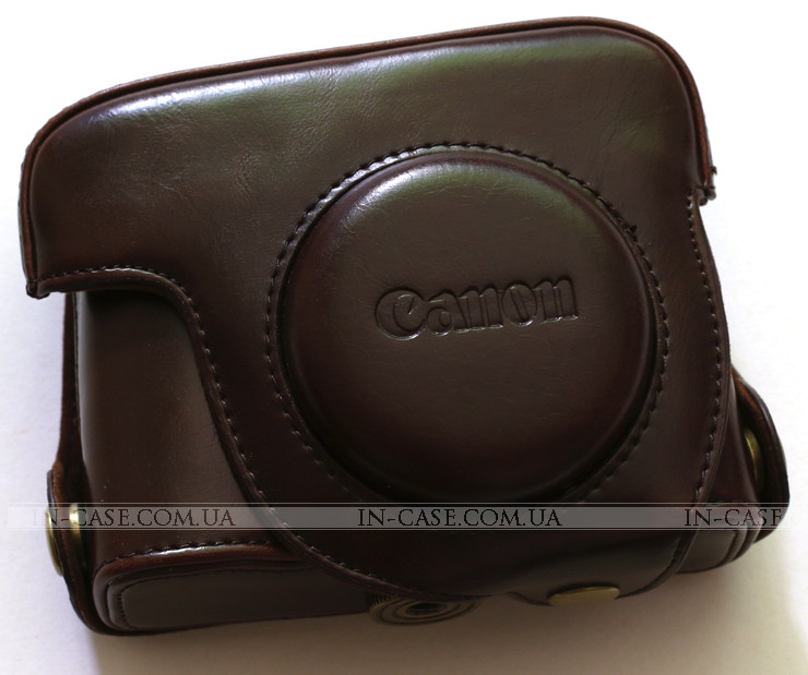 Шкіряний чохол для фотоапарата Canon PowerShot G16 Brown