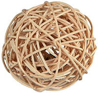 Trixie Rattan Ball Игрушка для грызунов шарик из лозы с колокольчиком 6 см