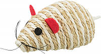 Trixie Sisal Mouse Игрушка для кошек мышка сизалевая с колокольчиком 10 см