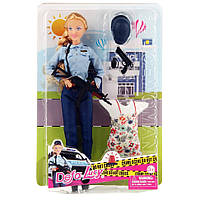 Кукла с нарядом DEFA 8388-BF 29 см, полиция, платье as
