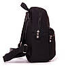 Рюкзак жіночий маленький текстильний поліамід Jielshi 7701 black, фото 5