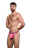 Розовые мужские трусы джоки в рубчик Hotness Rib Jock от Andrew Christian