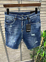 Мужские джинсовые шорты Dsquared2 синие