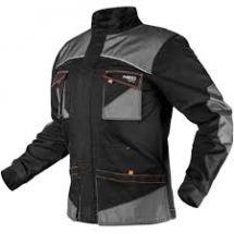 81-218-XL Куртка робоча Neo Tools HD Slim, посилення тканиною Oxford, XL(54), чорно-сірий