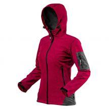 80-550-S Куртка робоча Neo Tools Softshell Woman Line, підкладка фліс, капюшон, S(36), червоний