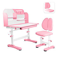 Парта ученическая детская Bambi M 5801-8 Розовая | Комплект растущая парта и стул