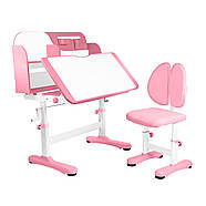 Парта учнівська дитяча Bambi M 5801-8 Рожева | Комплект зростаюча парта і стілець, фото 2