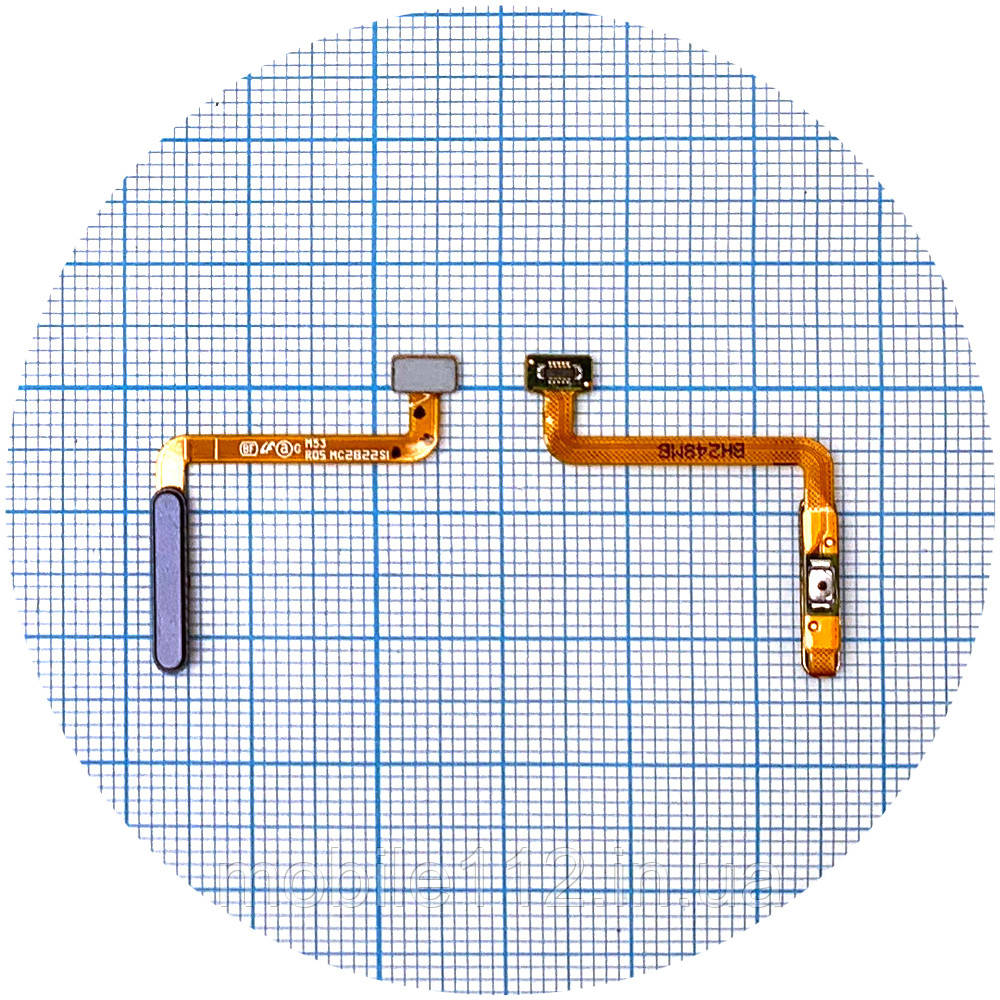 Шлейф Samsung Galaxy M53 M536 зі сканером відбитка пальця (темно-синій оригінал Китай), фото 1