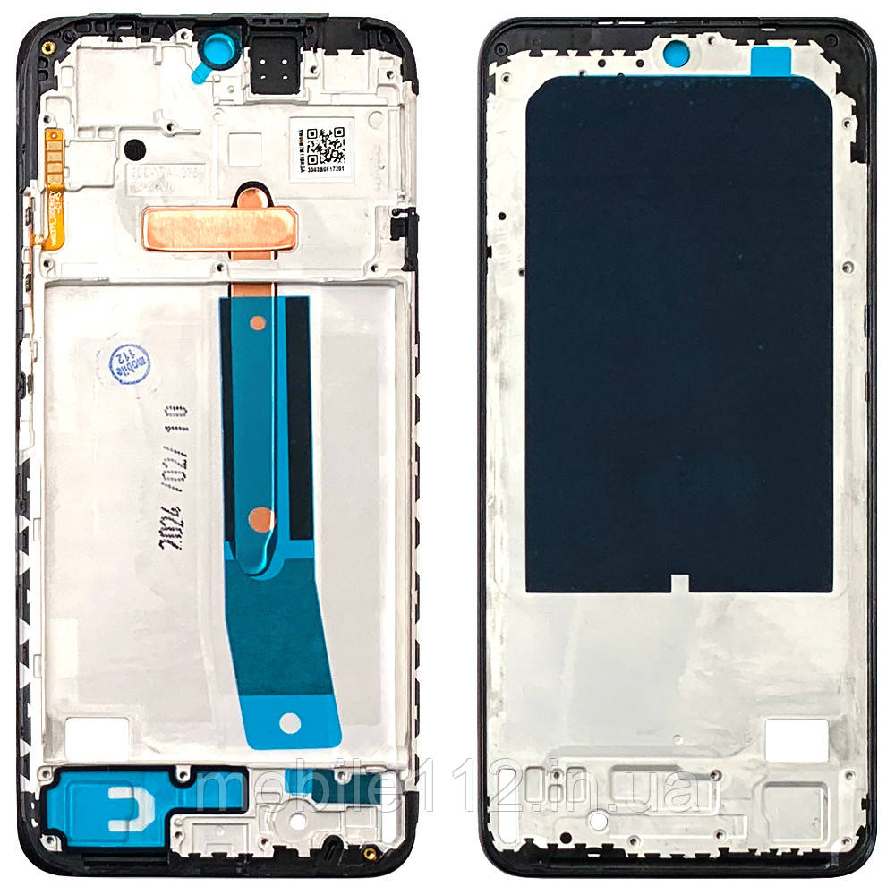 Рамка дисплея Xiaomi Redmi Note 11S, Note 12S (чорна оригінал Китай), фото 1