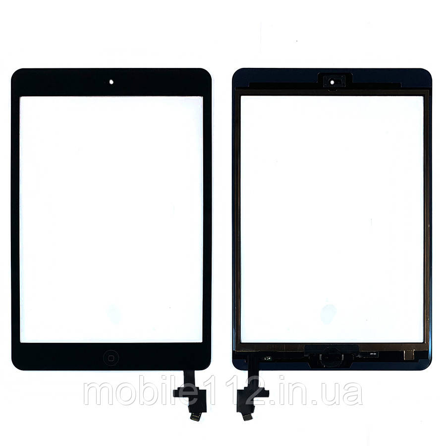 Сенсор (тачскрін) Apple iPad mini, iPad mini 2 Retina чорний AAAA повний з кнопкою