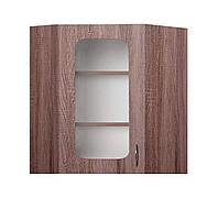 Угловой шкаф навесной (витрина) (стекло 4 мм) МАКСИ МЕБЕЛЬ (10615) z118-2024