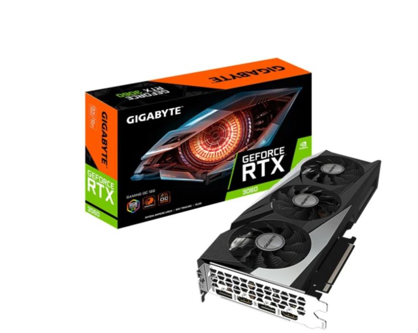 Відеокарта GIGABYTE GeForce RTX 3060 GAMING OC 12G rev. 2.0 (GV-N3060GAMING OC-12GD rev. 2.0)