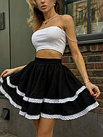 Юбка стильная женская,ткань креп-шифон one size (s/m) (2) rin4942-316