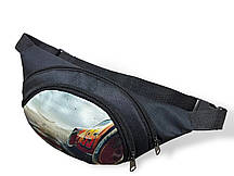 Дитяча поясна сумка поліестер чорний Арт.GNO-01-60 (Україна)