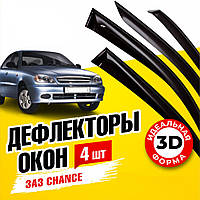 Дефлекторы боковых окон Daewoo Lanos седан Деу ланос.ветровики