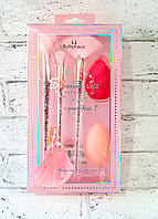 Набор кистей и спонжиков для макияжа Ruby Face Princess (5 предметов) розовый mus