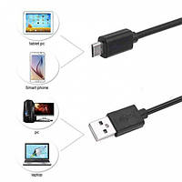 Камера эндоскоп с кабелем на 2 метра 7 мм USB/micro USB ZI-671 с подсветкой qwe