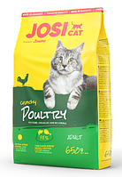 JosiCat Crunchy Poultry Сухой корм с курицей для кошек, ведущих домашний образ жизни 0.65 кг