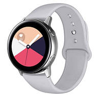 Ремешок силиконовый BeWatch для Samsung Galaxy watch Active | Active 2 42 | Active 2 44мм Сер HR, код: 2390885