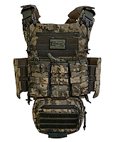 Модульна армійська плитоноска піксель швидкого скидання, військовий жилет розвантажувальний тактичний всу