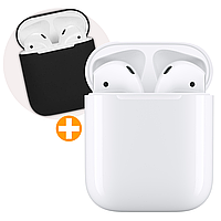 Беспроводные наушники AirPro airpods 2 TWS LUX (Chip AIROHA1536U) Белый + подарок чехол